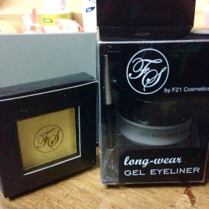 FS by F21 Cosmetics Eye Shadow and Gel Eyeliner
